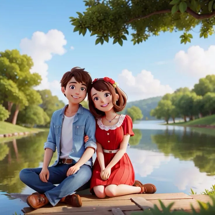 Cartoon Couple Dp