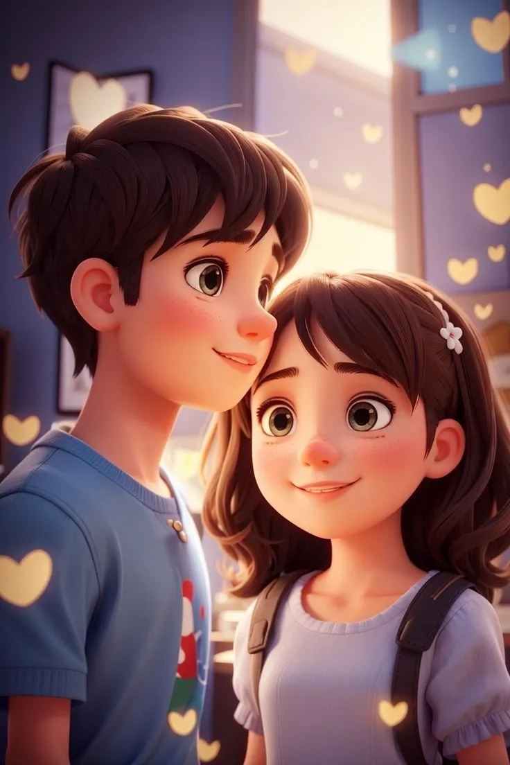 Cartoon Couple Dp