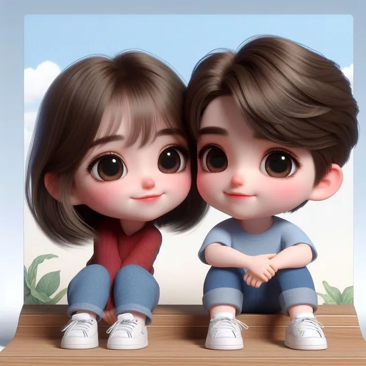 Cartoon Couple Dp