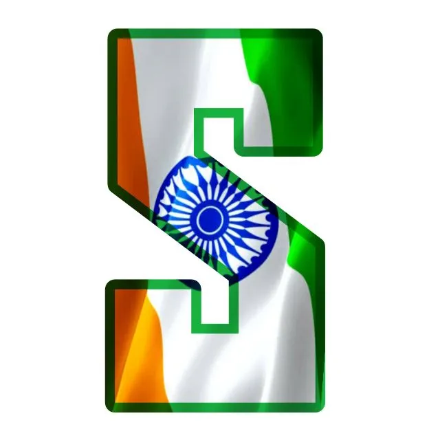 S Letter Tiranga Image